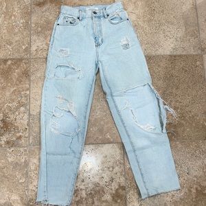 pacsun straight leg high rise jeans